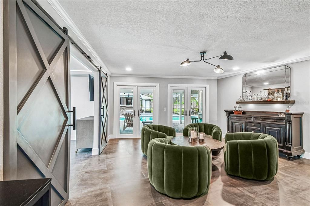 Interior, Living room, Recessed Lighting