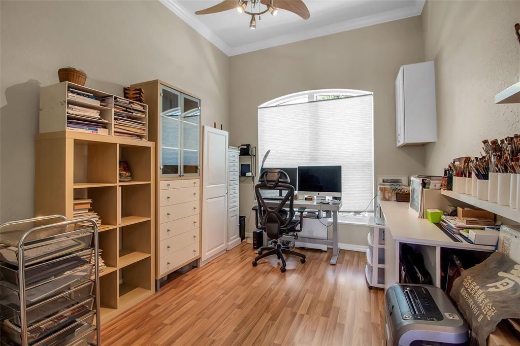 Home Office, Interior, Wood Texture Flooring