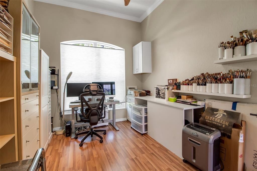 Home Office, Interior, Wood Texture Flooring