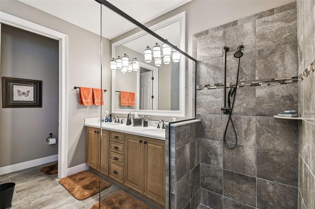 Bathroom, Interior, Wood Texture Flooring