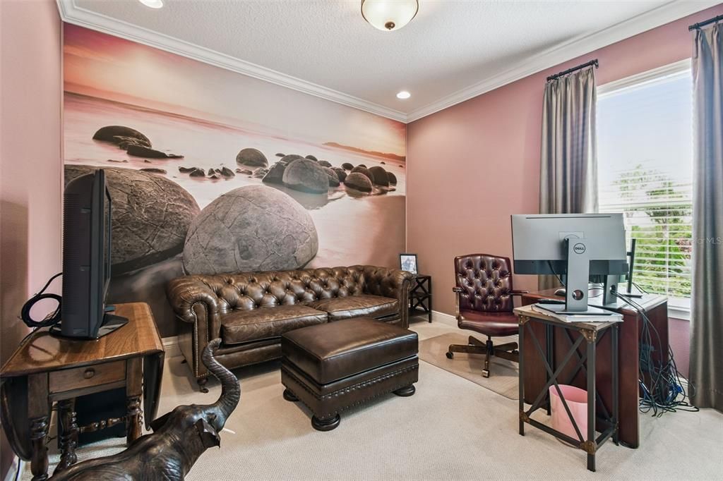 Home Office, Interior, Recessed Lighting