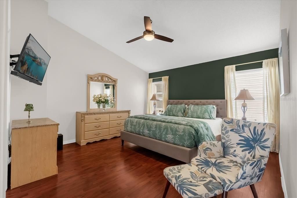 Bedroom, Interior, Wood Texture Flooring