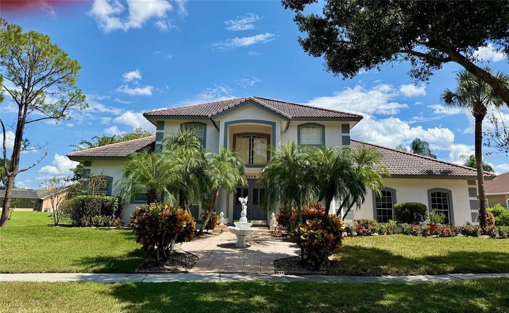 Backyard, Exterior, Facade, Mediterranean