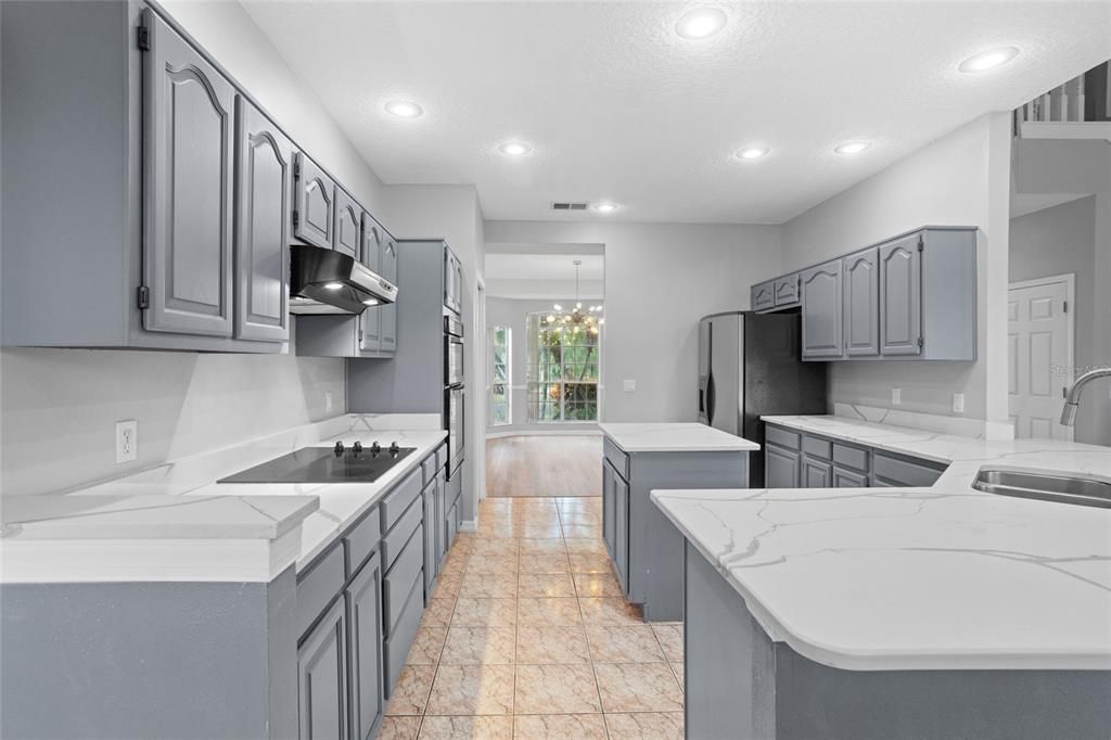 Interior, Kitchen, Pendant Lights, Recessed Lighting