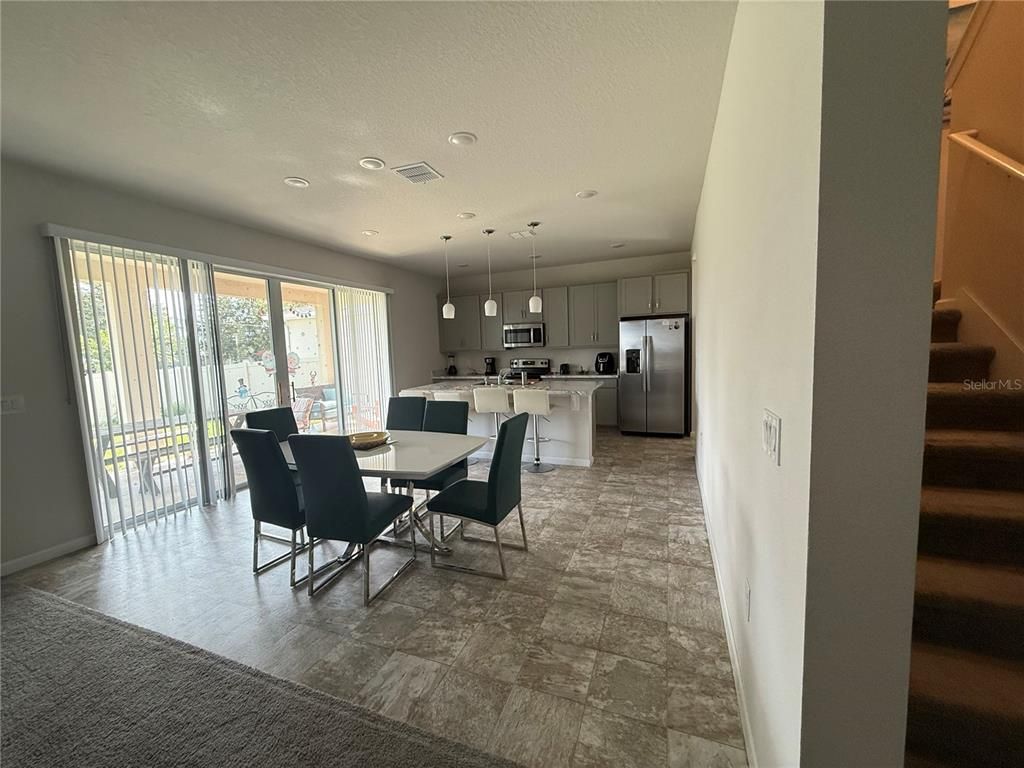 Dining room, Interior, Kitchen, Pendant Lights, Recessed Lighting