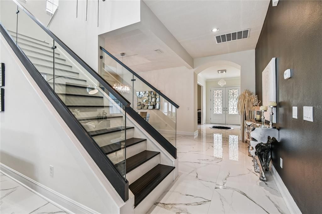 Interior, Marble, Recessed Lighting