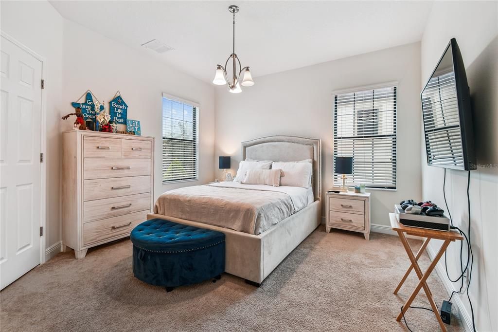 Bedroom, Interior, Pendant Lights
