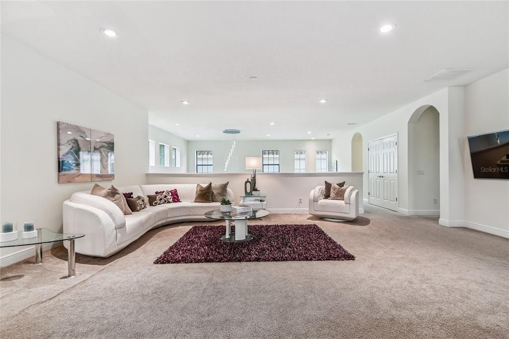 Interior, Living room, Recessed Lighting