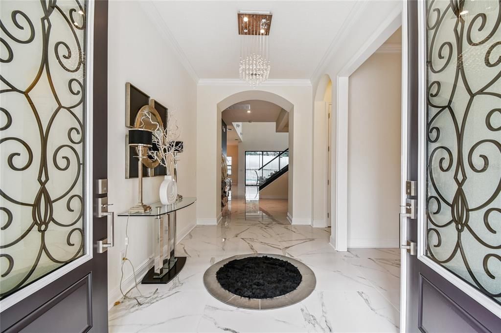 Chandelier, Interior, Marble, Pendant Lights