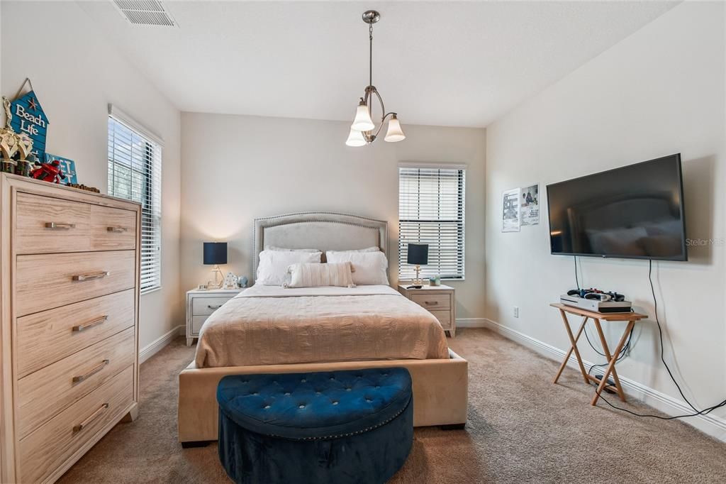 Bedroom, Interior, Pendant Lights