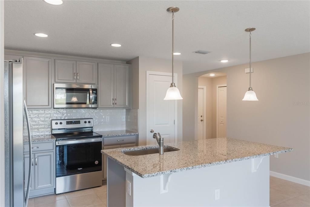 Interior, Kitchen, Pendant Lights, Recessed Lighting, Stainless Steel Appliances