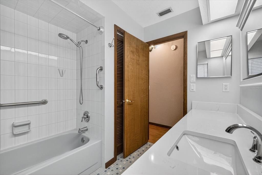 Bathroom, Dual Sink Vanities, Glass Shower, Interior