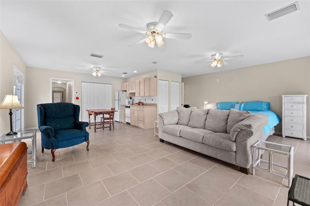 Interior, Kitchen, Living room, Recessed Lighting