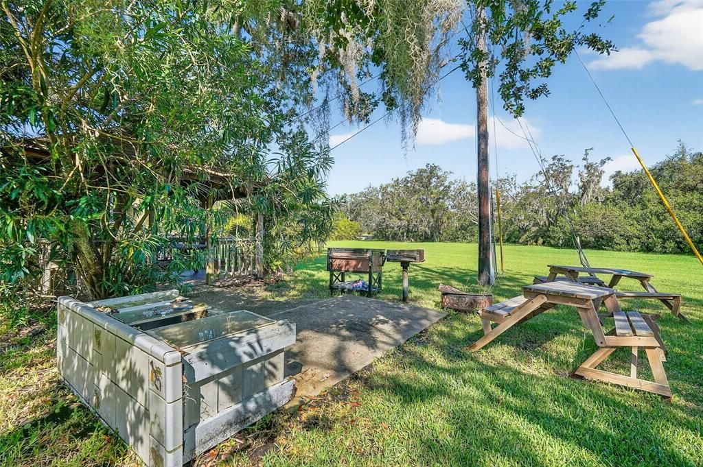 Backyard, Exterior, Hot Tub