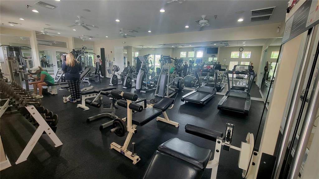 Fitness Equipment, Gym, Interior, Recessed Lighting