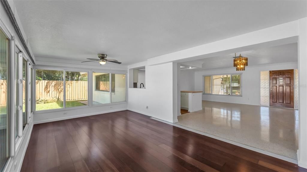 Empty room, Interior, Wood Texture Flooring