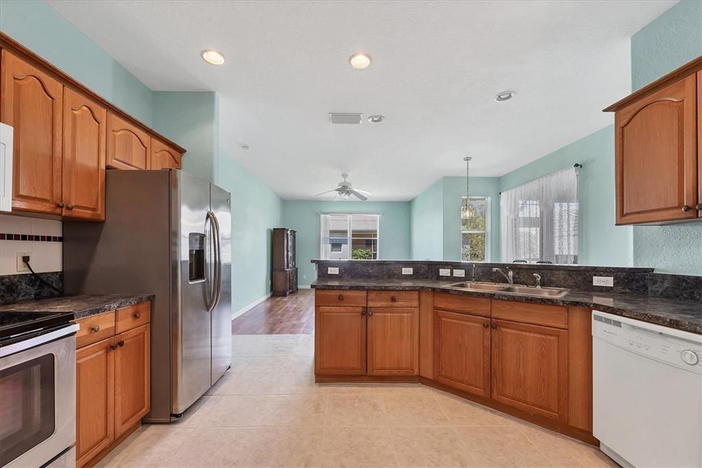 Interior, Kitchen, Recessed Lighting, Stainless Steel Appliances