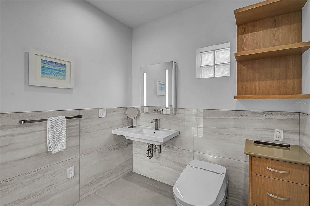 Bathroom, Interior, Marble Walls