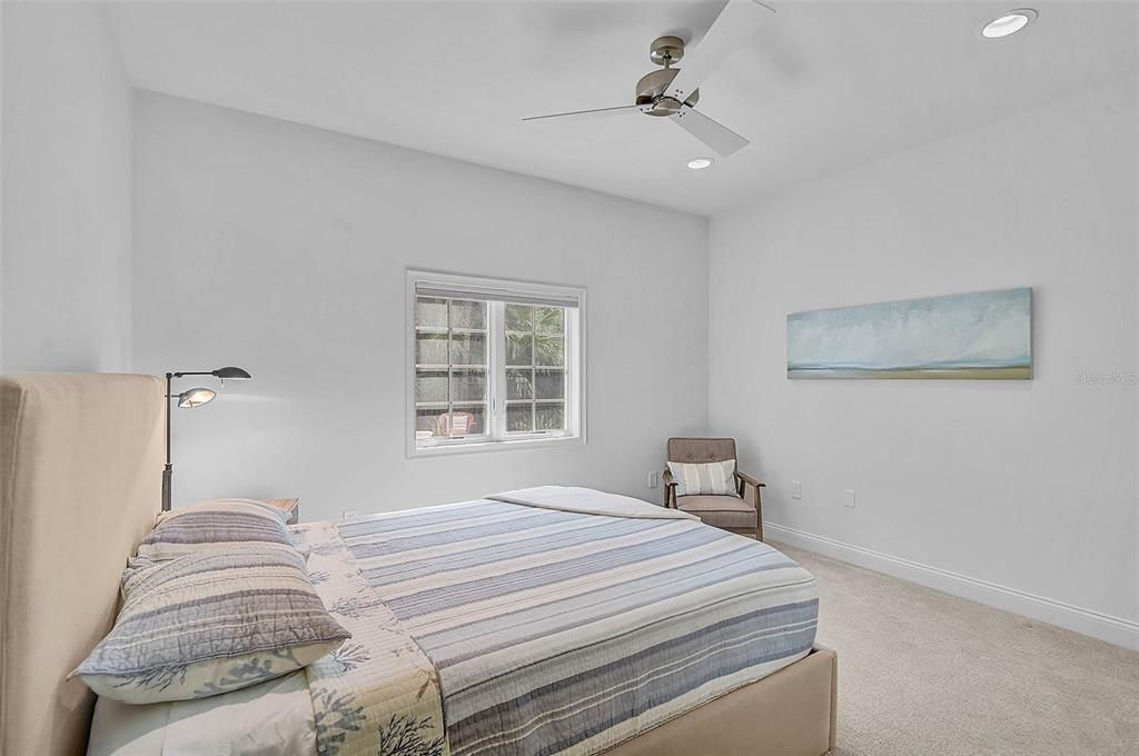 Bedroom, Interior, Recessed Lighting