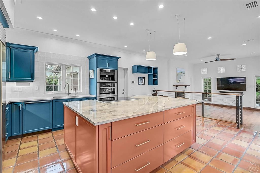 Interior, Kitchen, Pendant Lights, Recessed Lighting, Stainless Steel Appliances