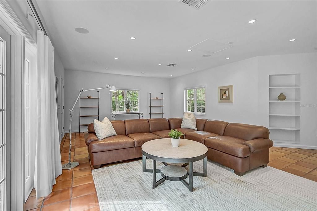 Interior, Living room, Recessed Lighting