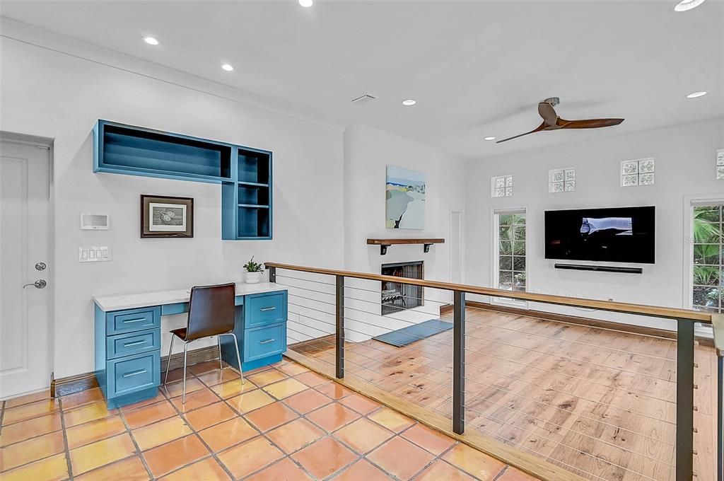 Home Office, Interior, Recessed Lighting