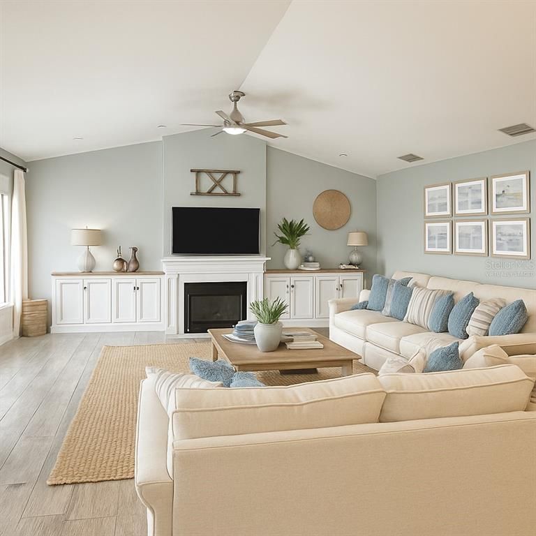 Fireplace, Interior, Living room, Wood Texture Flooring