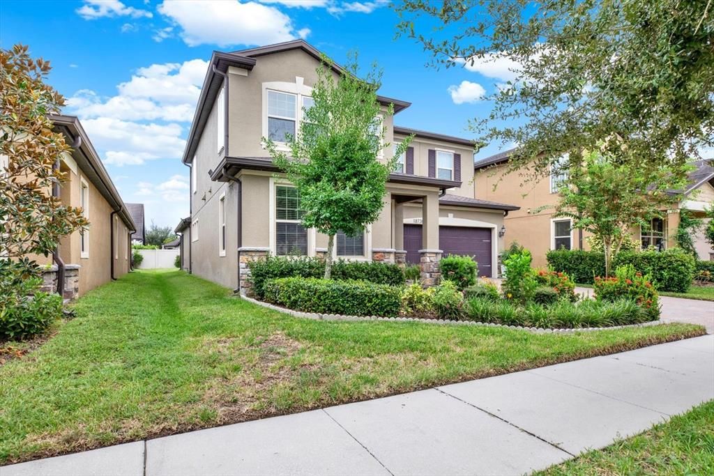 Attached, Backyard, Exterior, Facade, Mediterranean