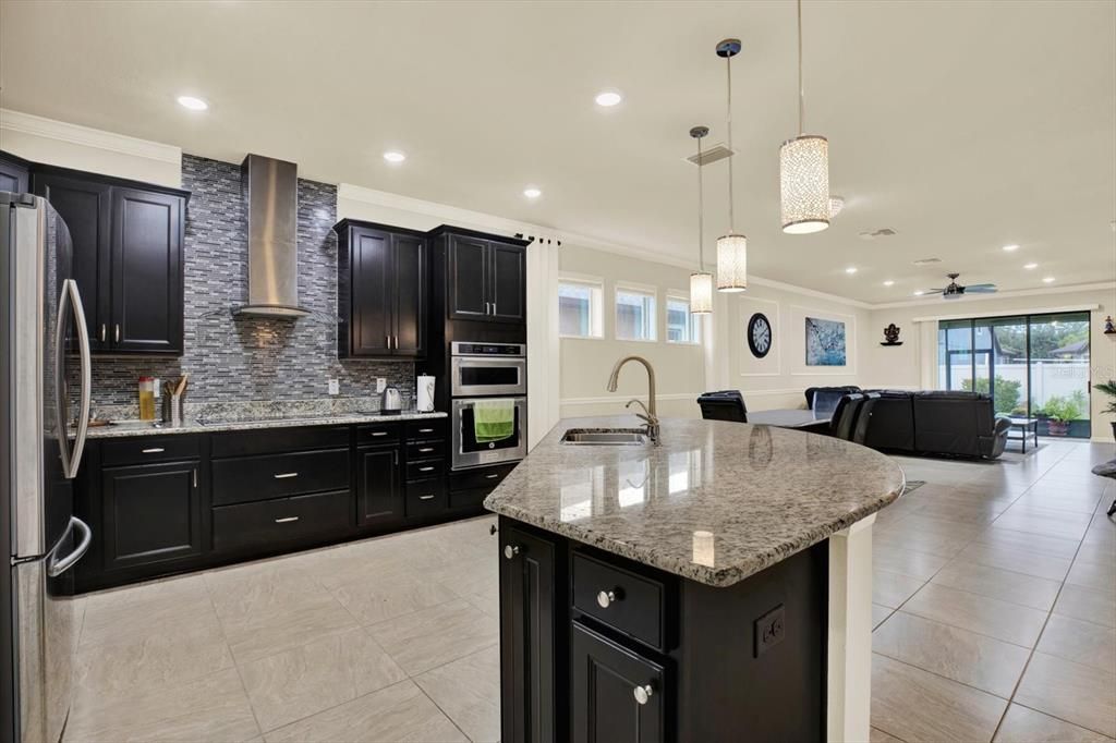 Interior, Kitchen, Pendant Lights, Recessed Lighting, Stainless Steel Appliances