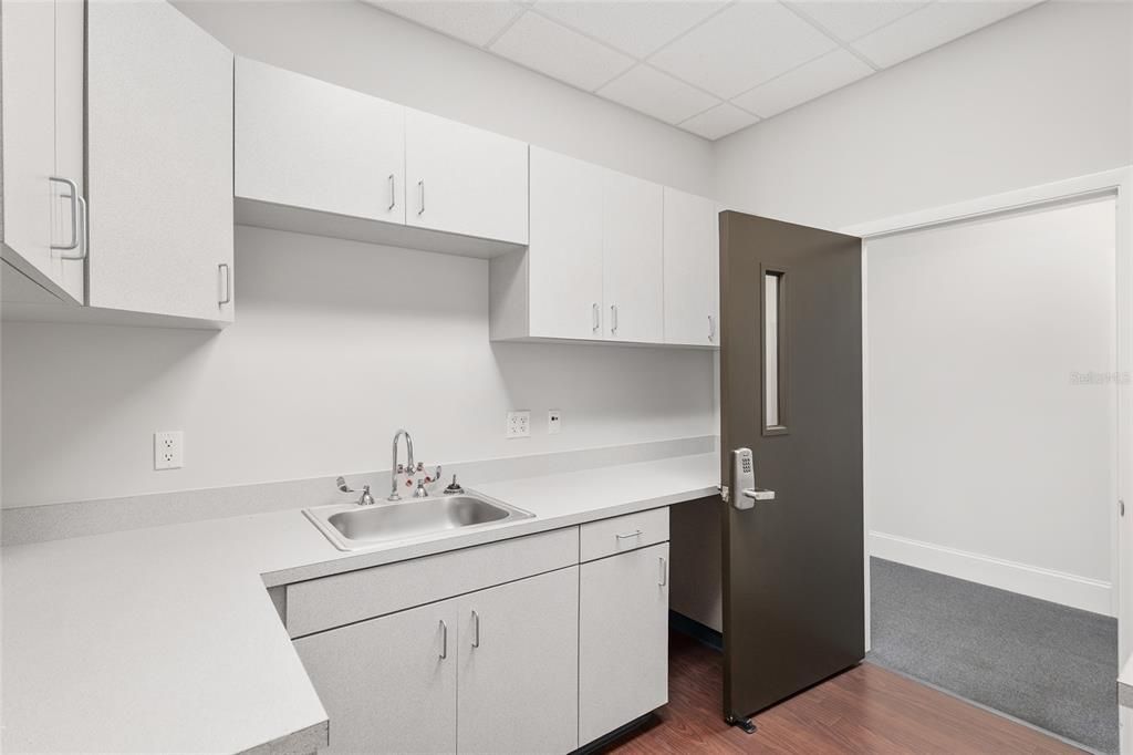 Interior, Kitchen, Wood Texture Flooring