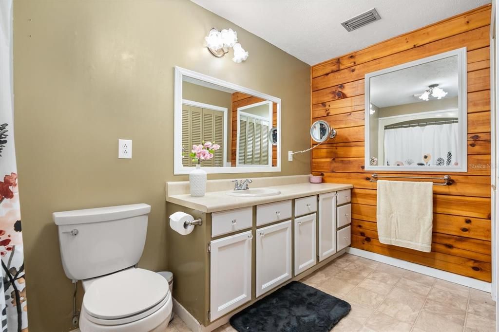Bathroom, Interior, Wooden Walls