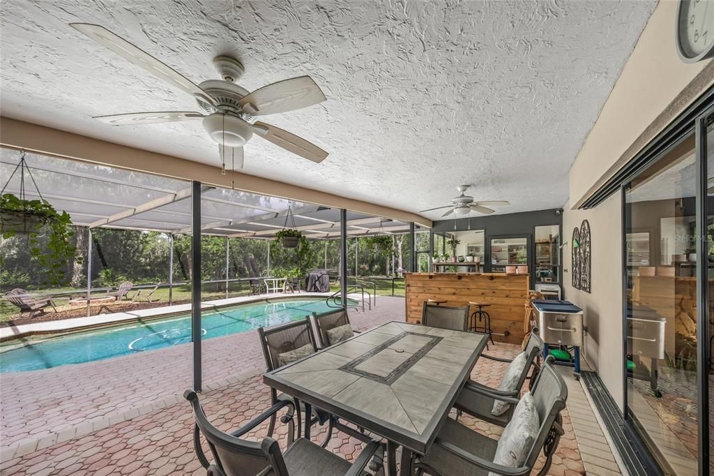 Dining room, Interior, Pool, Sun Room