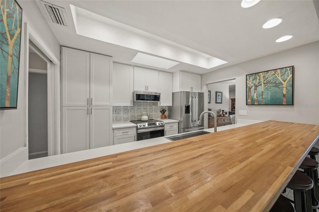 Interior, Kitchen, Recessed Lighting, Stainless Steel Appliances