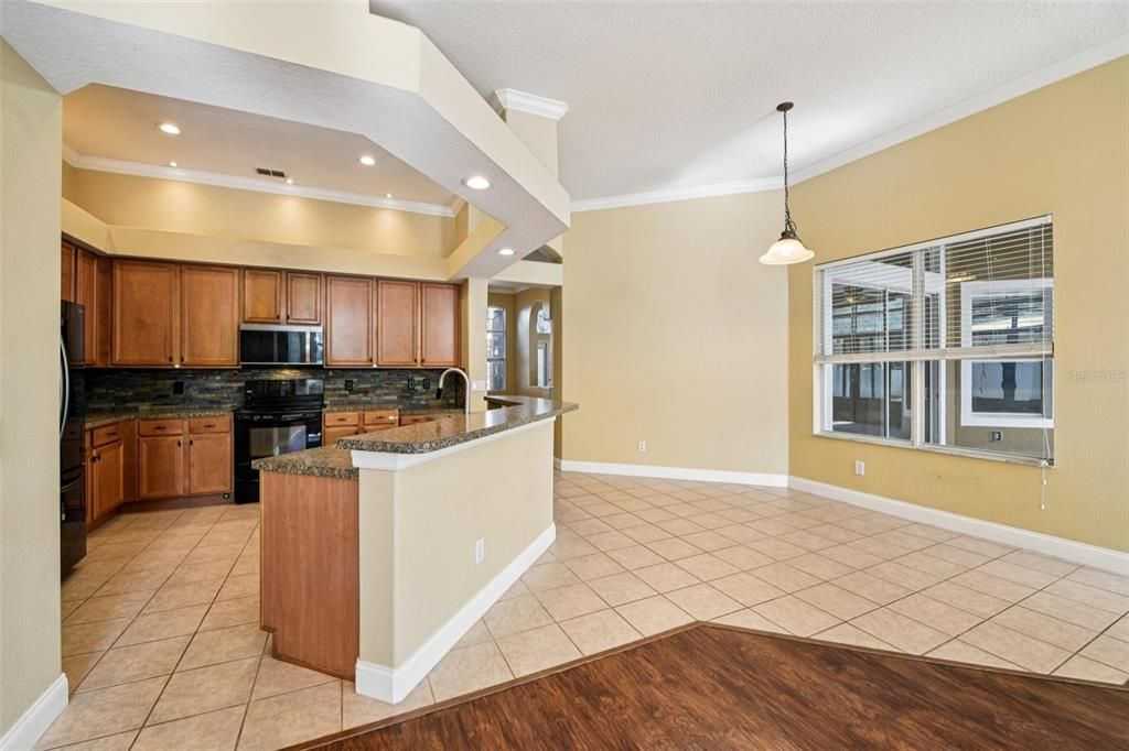 Interior, Kitchen, Pendant Lights, Recessed Lighting