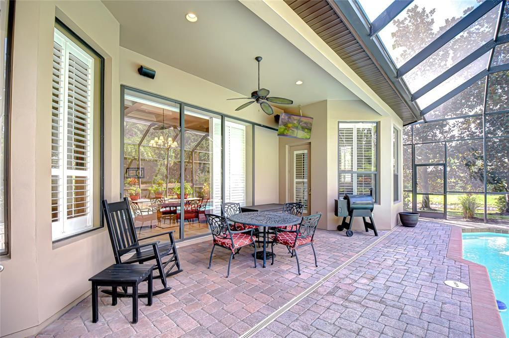 Dining room, Glass Ceilings, Interior, Pool, Recessed Lighting, Sun Room