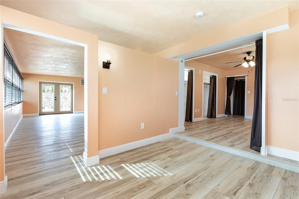 Empty room, Interior, Wood Texture Flooring