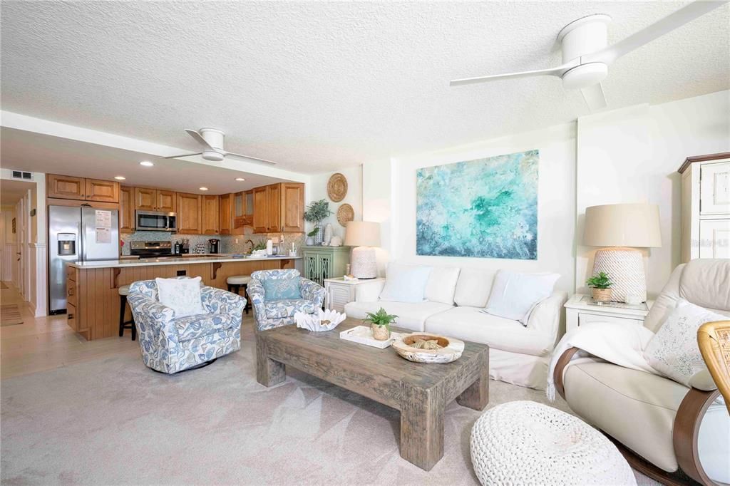 Interior, Kitchen, Living room, Recessed Lighting, Stainless Steel Appliances