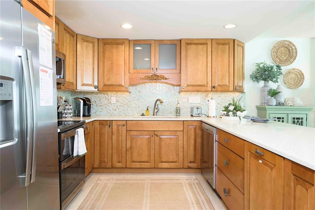 Interior, Kitchen, Recessed Lighting, Stainless Steel Appliances
