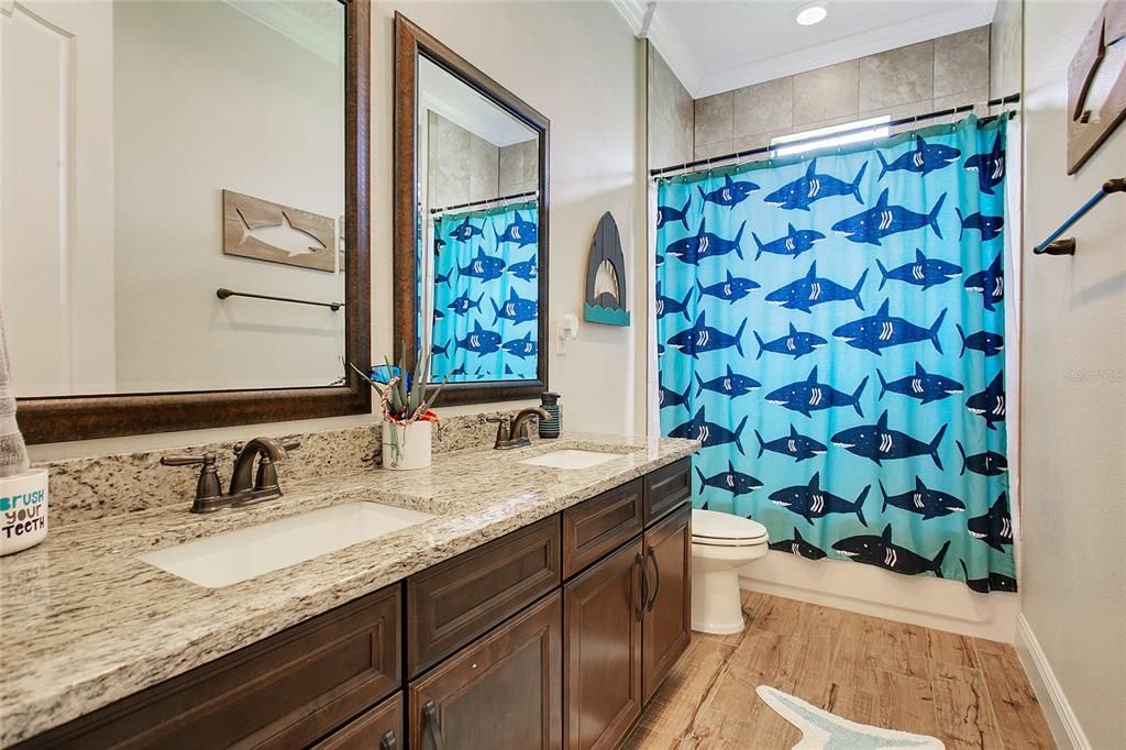 Bathroom, Dual Sink Vanities, Interior, Wood Texture Flooring
