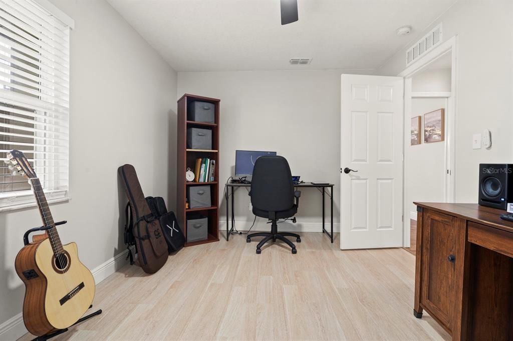 Home Office, Interior, Wood Texture Flooring