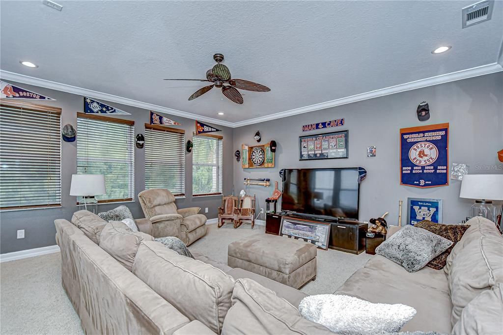 Interior, Living room, Recessed Lighting