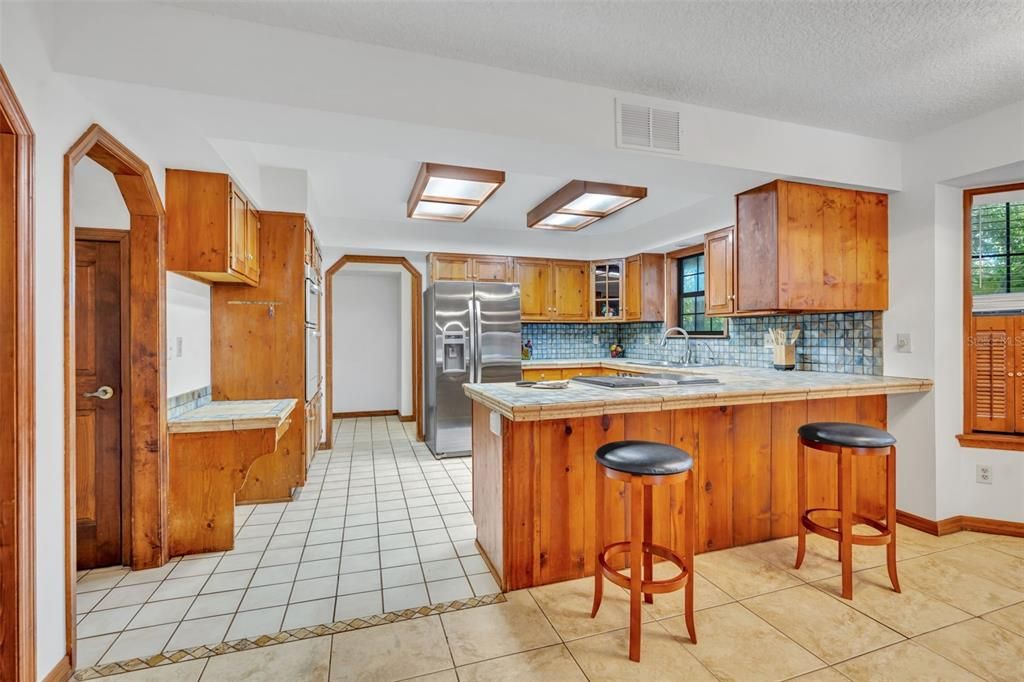 Interior, Kitchen, Stainless Steel Appliances, Tile Countertops