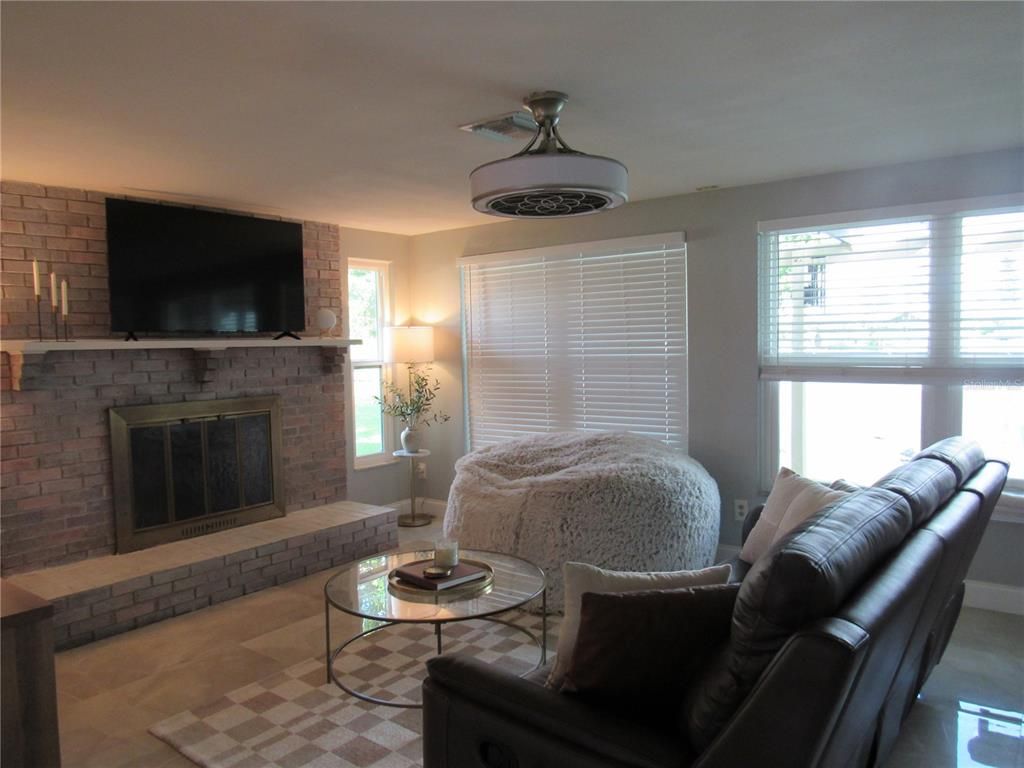 Fireplace, Interior, Living room, Stone Walls