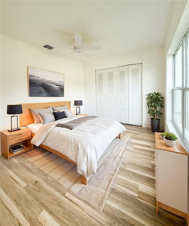 Bedroom, Interior, Wood Texture Flooring