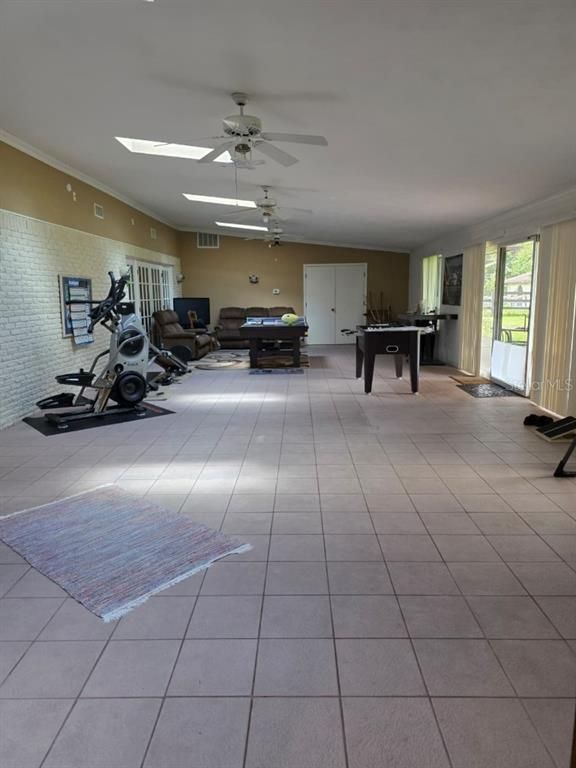 Fitness Equipment, Game Room, Interior
