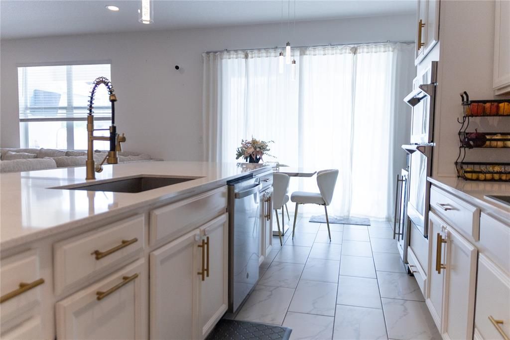 Interior, Kitchen, Marble, Recessed Lighting
