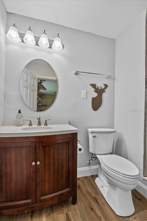 Bathroom, Interior, Wood Texture Flooring