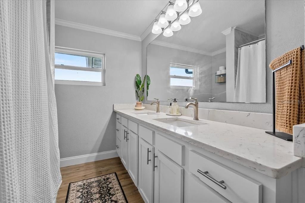 Bathroom, Interior, Wood Texture Flooring