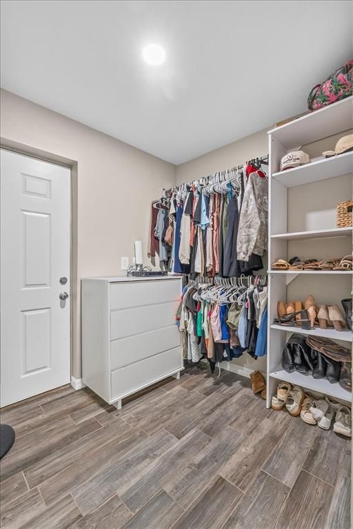 Interior, Recessed Lighting, Walk-in Closets, Wood Texture Flooring