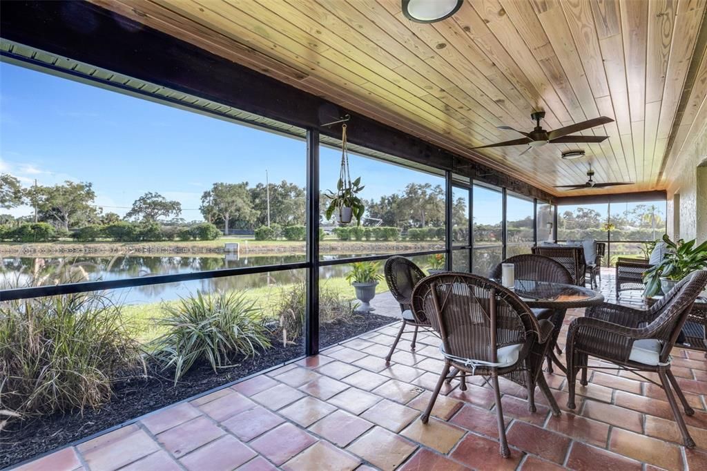 Interior, Sun Room, Water, Wooden Ceilings